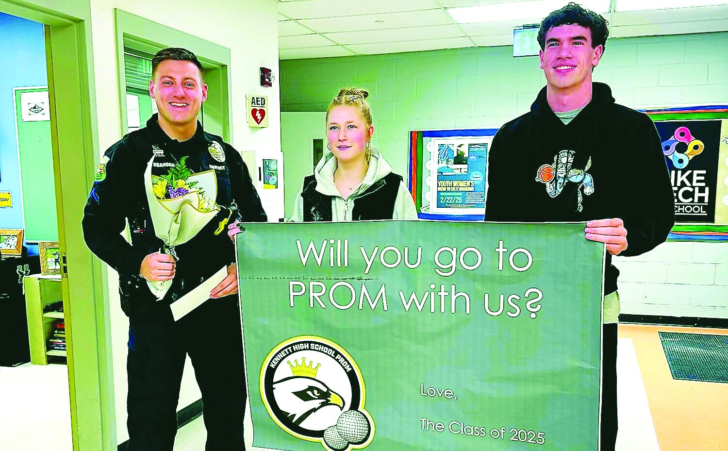 KHS seniors deliver 'promposals' to faculty, staff